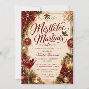 Mistletoe und Martinis Weihnachtsfeier Einladung