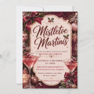Mistletoe und Martinis Weihnachtsfeier Einladung