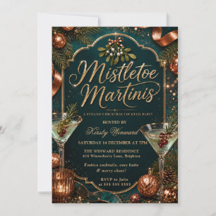 Mistletoe und Martinis Weihnachtsfeier Einladung