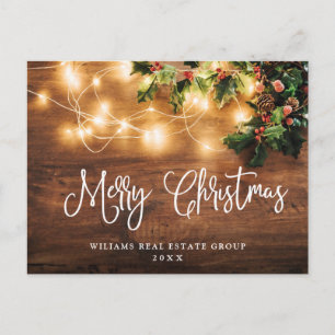 Mistletoe Weihnachtsfeiertag Firmengrüße Postkarte