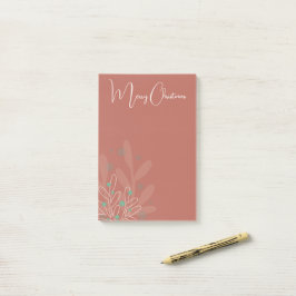 Mistletoe xmas trendy hand drawn design post-it klebezettel