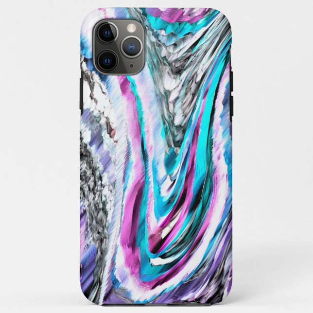 Misto de gradiente e chuviscado, ciano e pink Case-Mate iPhone hülle (Rückseite)