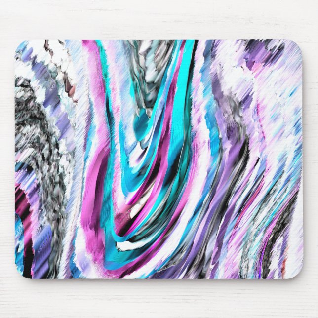 Misto de gradiente e chuviscado, ciano e pink mousepad (Vorne)