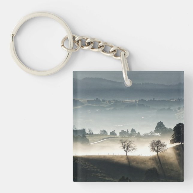 Mistral Schweiz Landschaft Schlüsselanhänger (Vorderseite)