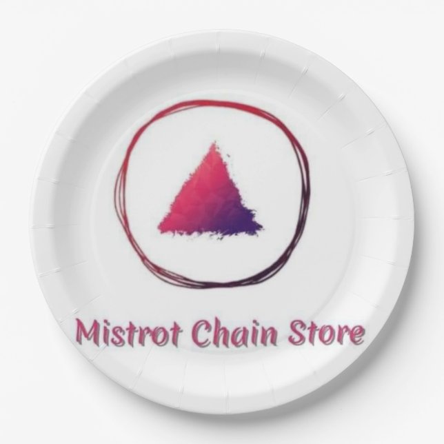 Mistrot Chain Store Papierplatte Pappteller (Vorderseite)