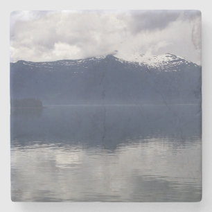 Misty Alaskan Sea in Shades of Blue Steinuntersetzer