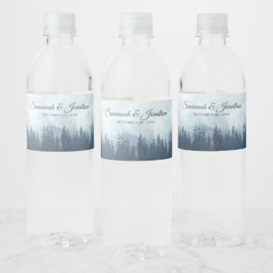 Misty Blue Mountains & Pine Forest Rustikale Hochz