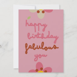 MISTY CHARM - Anniversaire Floral Invitation Card