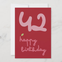 MISTY CHARM - Anniversaire Floral Invitation Card