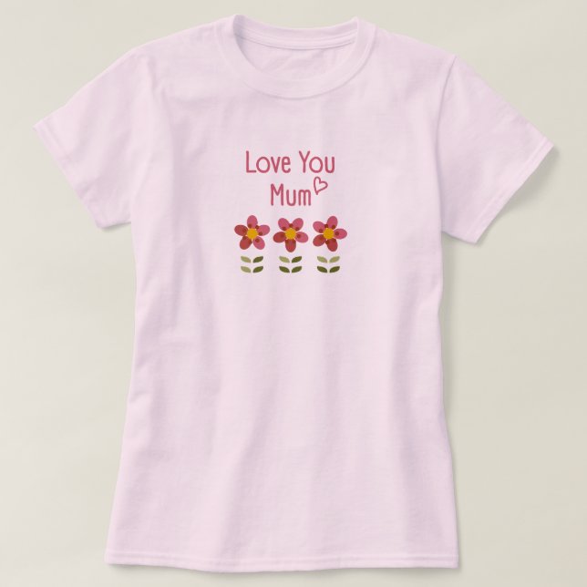 Misty Charm - Blumenflora-T - Shirt der Mutter (Design vorne)