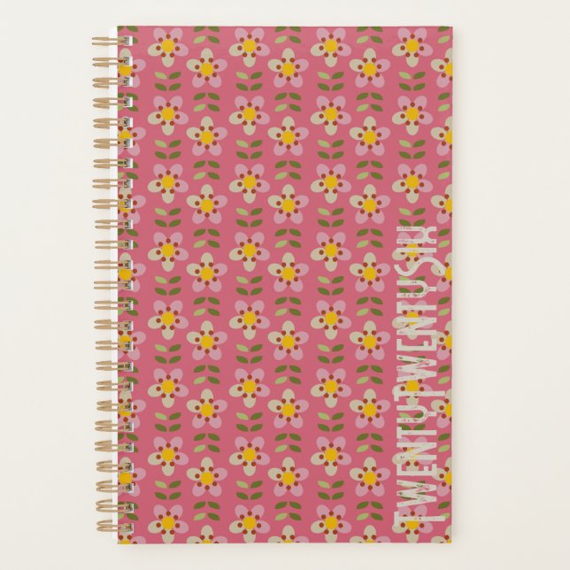 MISTY CHARM - Botanical Pattern Planner Planer (Vorderseite)