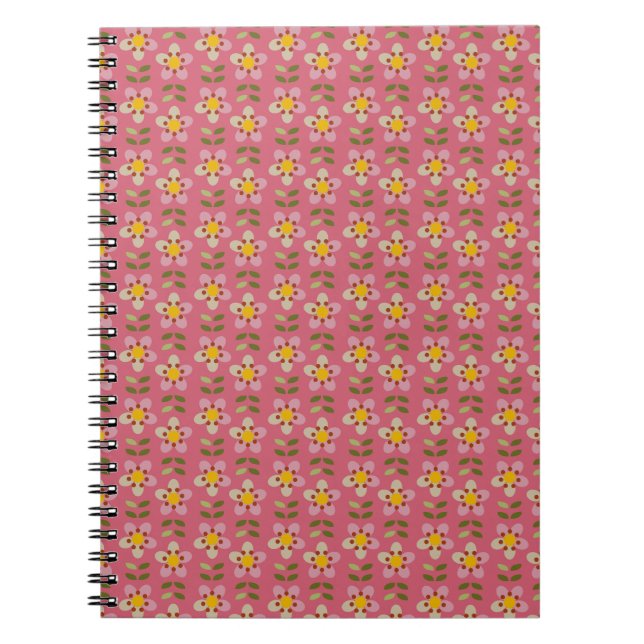 MISTY CHARM - Botanisches Muster-Notebook Notizblock (Vorderseite)