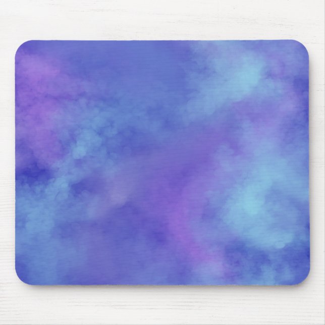 Misty Clouds Blue Mousepad (Vorne)