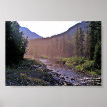 Misty Creek Sunrise Glacier-Waterton Parks