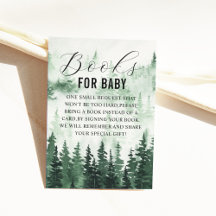 Misty Forest Baby Shower Book Request