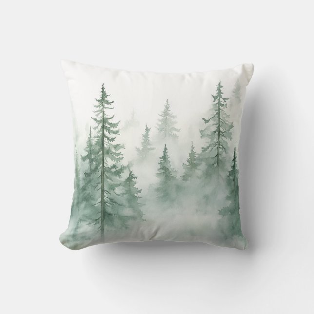 Misty Forest  Kissen (Vorderseite)