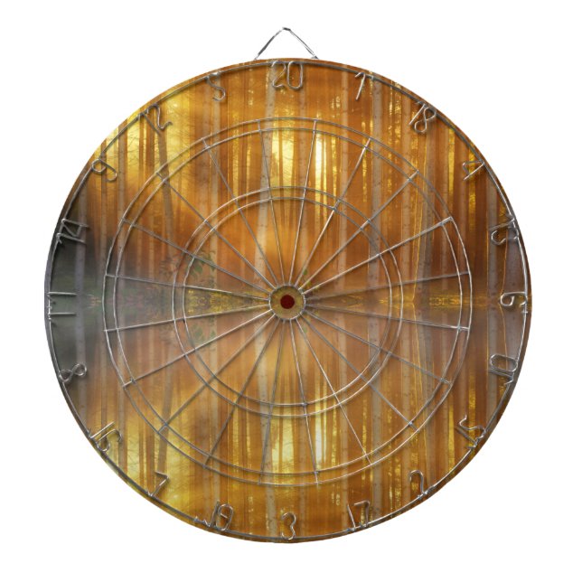 Misty Forest Scene Dartscheibe (vorne)