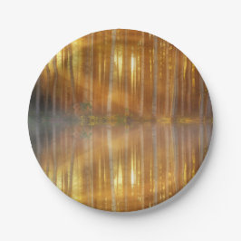 Misty Forest Scene Pappteller