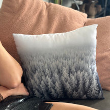 Misty Forest Throw Cushion