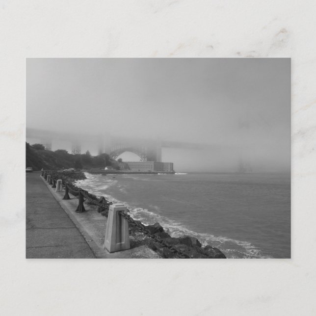 Misty Golden Gate Bridge I Postkarte (Vorderseite)