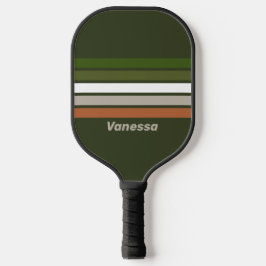 Misty Grove Across Striping mit Namen Pickleball Schläger
