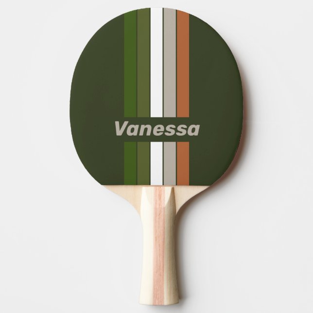 Misty Grove Pin Striped with Name Tischtennis Schläger (Vorderseite)