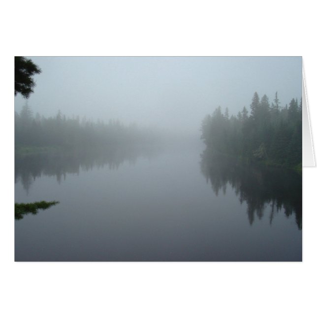 Misty Lake Card (Vorderseite (Horizontal))