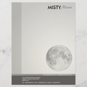 Misty Moon (Felt Paper) Briefbogen