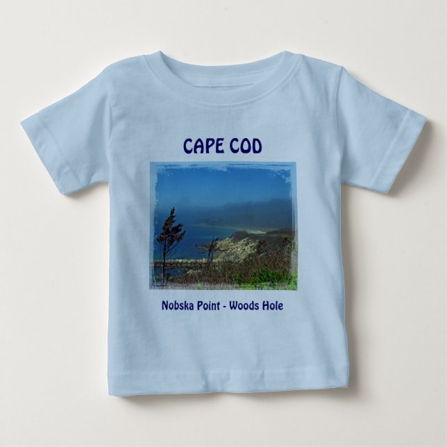 Misty Morning an Nobska Point - Cape Cod MA Baby T-shirt (Vorderseite)