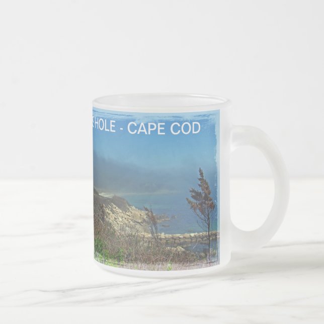 Misty Morning an Nobska Point - Cape Cod MA Mattglastasse (Rechts)