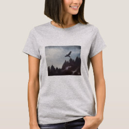 Misty Morning in den Bergen individuell anpassbar T-Shirt