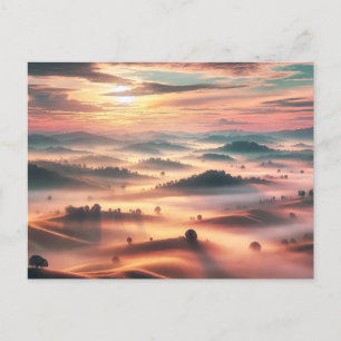 Misty Morning Magie - Postkarte
