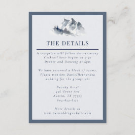 Misty Mountain Blue Gray Begleitkarte