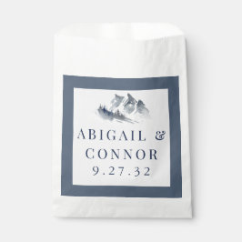 Misty Mountain Blue Gray Geschenktütchen