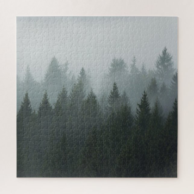 Misty Mountain Forest Autumn Fog (Vertikal)