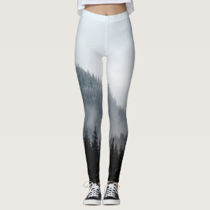 Misty Mountain Forest: Landschaftliche Landschafts Leggings