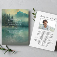 Misty Mountain Lake Celebration of Life Foto