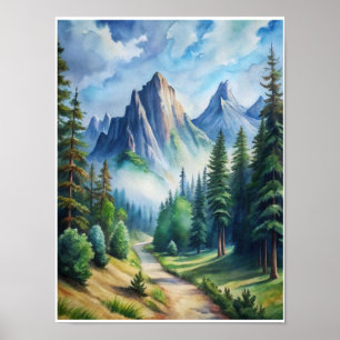 Misty Mountain Majesty Poster