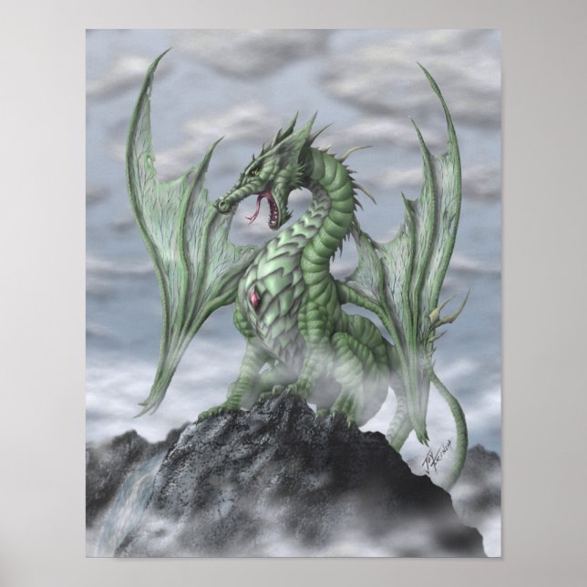 Misty Mountain Print Poster (Vorne)