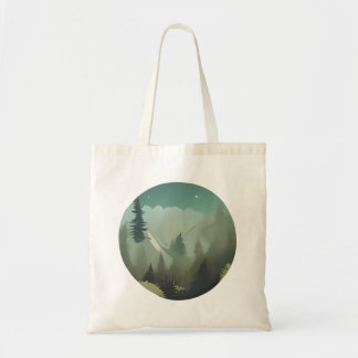 Misty Mountain Valley: Eine ruhige Wildnis-Flucht Tragetasche