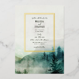 Misty Mountain Wedding Einladung