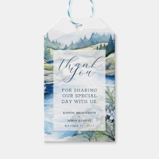 Misty Mountain Wedding Geschenkanhänger