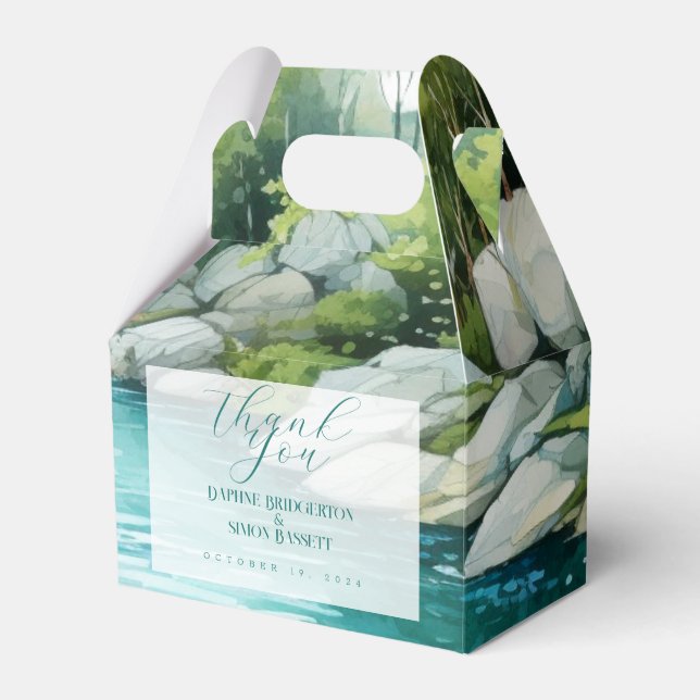 Misty Mountain Wedding Geschenkschachtel (Vorderseite)