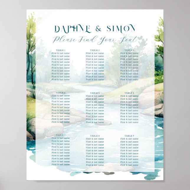 Misty Mountain Wedding Poster (Vorne)