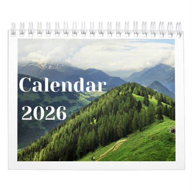 Misty Mountains 2026 Wall Calendar | Nature Fog  Kalender (Titelbild)