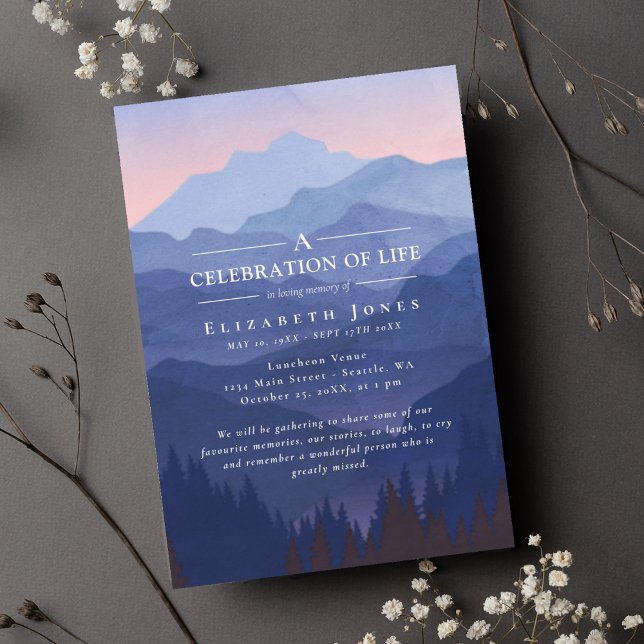 Misty Mountains Feier zum Leben Beerdigung (Von Creator hochgeladen)