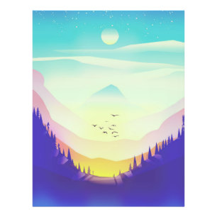 Misty Mountains Fotodruck