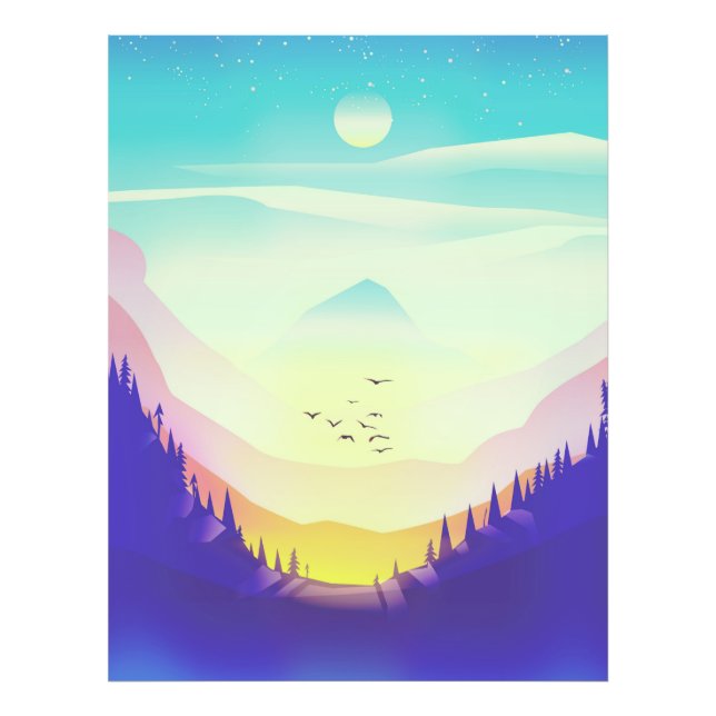 Misty Mountains Fotodruck (Vorne)