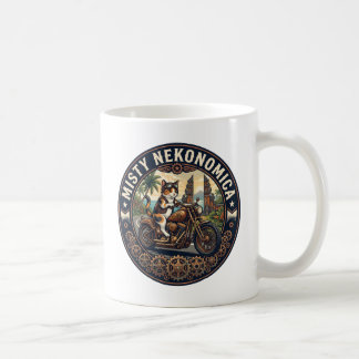 MISTY NEKONOMICA Bali Biker Cat Steampunk Mug Kaffeetasse