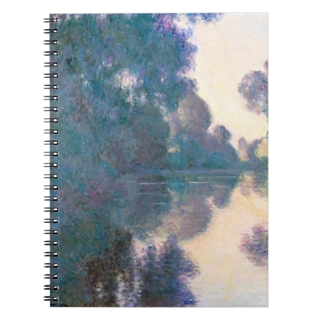 Misty River Reflection Impressionist Notebook Notizblock (Vorderseite)